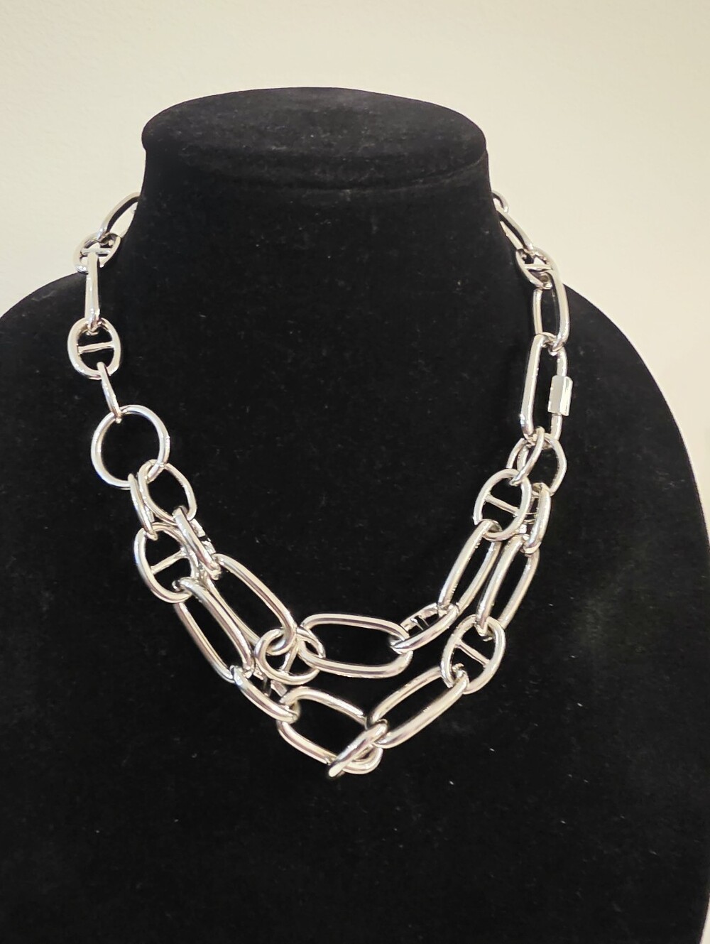8 Other Reasons Ledger Necklace Silvertone New